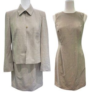 Ann Taylor Wool Dress Suit Set | Two Piece Set | Dress & Blazer Jacket | Size 4